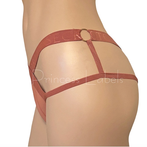 Victoria's Secret Very Sexy Strappy Sheer Panty Cheeky Panties w/ Metal O Rings - Picture 6 of 13